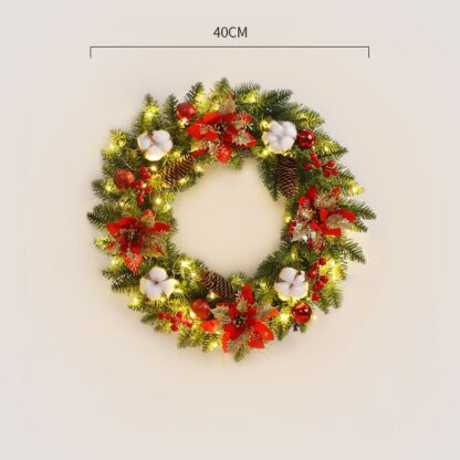Illuminated Christmas Wreath - Image 6