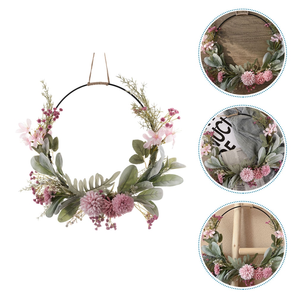 Spring Colorful Wreath Mixed Flower Wreaths 35cm/40cm Wildflower