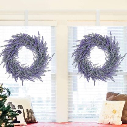 Artificial lavender Wreath - Image 6