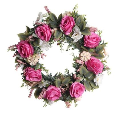 Eucalyptus and Rose Wreath