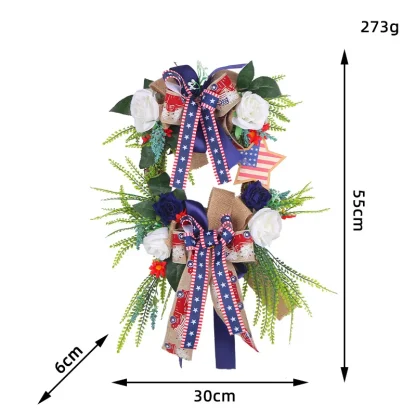 Patriotic Floral Wreath - Image 3